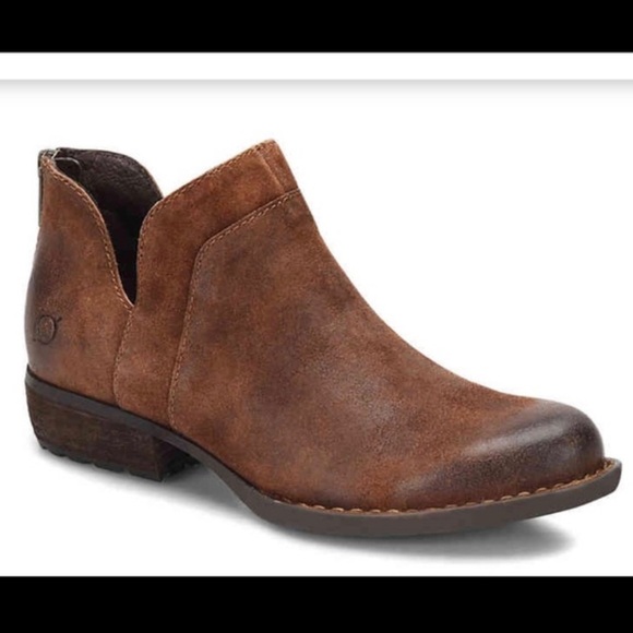 BORN Benna ankle boot Western leather distressed comfort shoes womens size 8.5M - Picture 1 of 13
